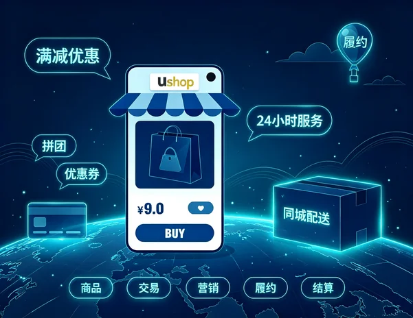 大型零售集团 B2B2C 电商平台 — 优贸科技 Ushop 全渠道电商平台与交易履约可视化看板
